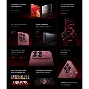 Xiaomi Redmi K100 Pro หน้าจอ AMOLED 6.59 นิ้ว 185Hz กล้อง 200MP ชิปเซ็ต SD8EliteGen5 แบตเตอรี่ 8580mAh จัดส่งโดย FedEx - Product Image 2