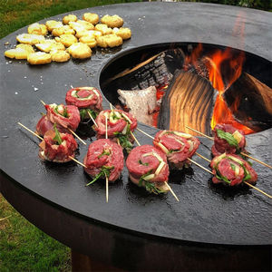 Brasero extérieur en acier Corten, brasero barbecue en acier Corten - Product Image 1