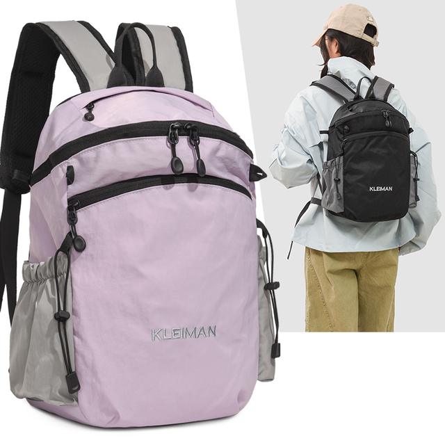Lightweight Water-Resistant Eco-Friendly Polyester Outdoor Backpack Custom Multi-functional Hiking Daypack for Travel Camping