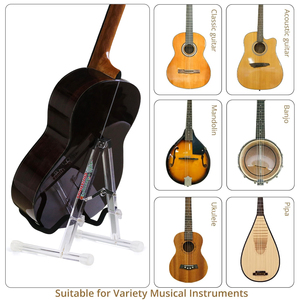 Feliz Navidad regalo acrílico A-Frame soporte de guitarra para instrumento de bajo eléctrico acústico soporte para guitarra de suelo - Product Image 5