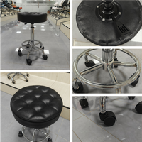Tabouret de salon professionnel rotatif à 360°, réglable en hauteur, chaise pivotante pour barbier, technicien, salon de beauté, studio de tatouage