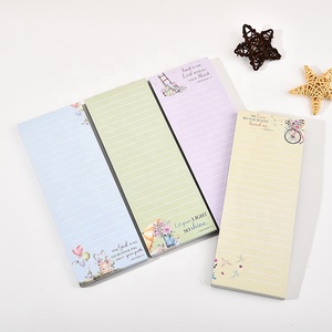 Nhà Máy Bán buôn tùy chỉnh trong suốt thiết kế đặc biệt <span class=keywords><strong>notepad</strong></span> danh sách tạp hóa mua sắm để làm danh sách phim hoạt hình Memo Pads - Product Image 1