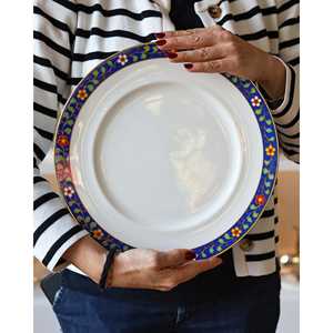 Service de table Richard Ginori Lago Pallanza décoré de 12 pièces, vaisselle personnalisable et kit de tasses à café pour hôtels kg - Product Image 1