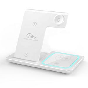 Base de Carga Inalámbrica Portátil 3 en 1 <span class=keywords><strong>JOKO</strong></span> 2026, Gran Venta para Teléfono Móvil, Auriculares y Reloj Inteligente, Potencia de Salida 10W, Entrada 5V/2A - Product Image 2
