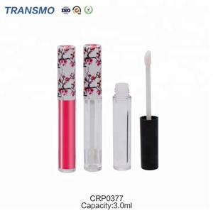 Vente en gros de tubes à gloss à lèvres ronds en plastique dorés vides avec capuchon, tubes à huile pour les lèvres - Product Image 4