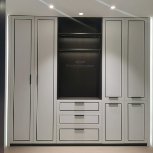 <span class=keywords><strong>Armoire</strong></span> de chambre contemporaine pliable et extensible de style européen, armoires de rangement en MDF+MFC pour hôtel 5 étoiles et villa - Product Image 1