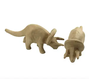 環境にやさしい紙素材3D紙張り子恐竜動物