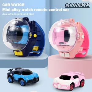Vehículos de juguete fundidos a presión, reloj de mano de inducción, control remoto, coches de carreras