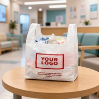 Sac de courses réutilisable de haute qualité avec logo personnalisé, impression quadricolore, gaufrage, couleur personnalisée, pour supermarché, épicerie, en PE