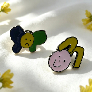 Badges métalliques Cactus Soleil et Tournesol, épingles émaillées florales vives pour accessoires de veste, vente en gros - Product Image 4