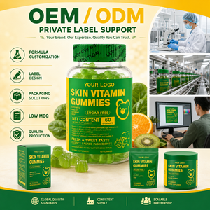 Gummies vitaminées éclaircissantes et illuminatrices pour la peau, certifiées GMP, sans sucre, véganes, à l'arbutine et à la vitamine C, pour une peau radieuse et éclatante (OEM/ODM) - Product Image 6