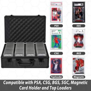 Étui de rangement pour cartes en alliage d'aluminium compatible avec plus de 150 plaques de cartes - Étui pour cartes de sport compatible avec CSG, BGS - Product Image 5