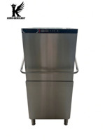 Lave-vaisselle professionnel à capot relevable automatique pour restaurant, cantine et traiteur