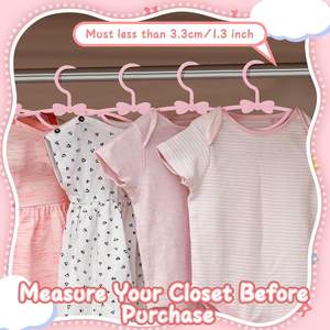 Cintres pour enfants en plastique à nœud papillon, antidérapants, de couleur fantaisie, en gros - Product Image 4