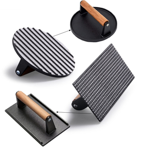 Hình chữ nhật Vòng BBQ vỉ nướng Báo Chí Heavy-Duty gang Smash thịt xông khói bít tết thịt Burger Báo Chí - Product Image 5