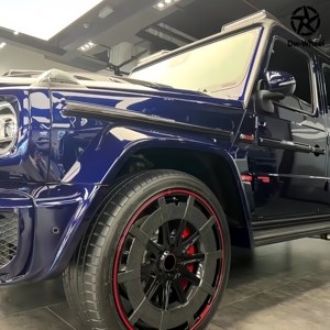 Jantes en alliage forgé monobloc en fibre de carbone noire DW Custom 18-23 pouces 5x112 CB66.5 pour <span class=keywords><strong>Brabus</strong></span>-S Classe G W463 GLS <span class=keywords><strong>G900</strong></span> GLS800 - Product Image 5
