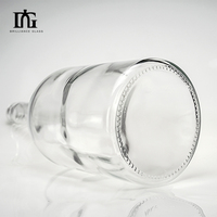 1500ml 1.5L grande grande cloche forme Brandy vin bouteille en verre Super silex clair esprit bouteille d'alcool pour Vodka Whisky rhum avec liège