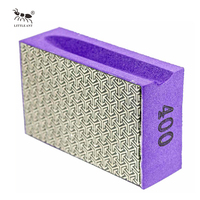 LITTLE ANT OEM/OBM Tampon de polissage manuel en résine électrolytique, bloc abrasif diamanté émeri de haute qualité, épaisseur 30 mm, moyenne