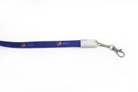 Chargeur USB 2-en-1 double Type C personnalisé avec logo, certifié CE RoHS, en polyester durable, impression par transfert thermique, 60W PD, 90cm, promotions