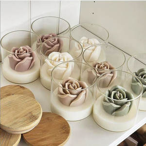 Velas Aromáticas Decorativas Personalizadas con Forma <span class=keywords><strong>de</strong></span> Flor, Lindas y Perfumadas, para Cumpleaños, Bodas, Día <span class=keywords><strong>de</strong></span> la Madre, San Valentín - Product Image 5