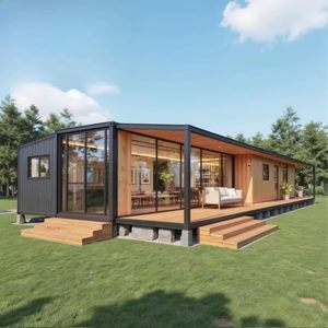 Maison Modulaire Préfabriquée Moderne en Panneaux Sandwich, Conteneur de Luxe 40 pieds, 3 Chambres, Réduit la <span class=keywords><strong>Facture</strong></span> d'Électricité pour Villa - Product Image 2