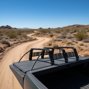 Porte-bagages de camion Overland pour Tacoma Gladiator JT, capacité 900 lb, en acier, avec longueur et largeur latérales réglables - Product Image 2