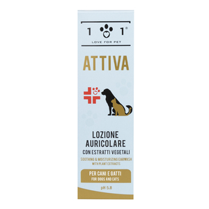 Lozione emolliente per la pulizia delle orecchie di cani e gatti 100 ml - Product Image 1