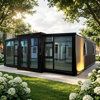 Maison conteneur extensible 20ft 40ft, Maison d'hôtes préfabriquée, Véranda autonome, Kit de mini-maison, Solaire ISO CE