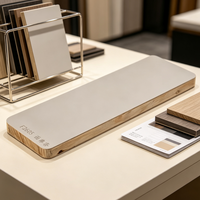 Panneau en mélamine mat abricot neutre, anti-décoloration, pour une utilisation durable dans les meubles d'intérieur, planche en bois massif