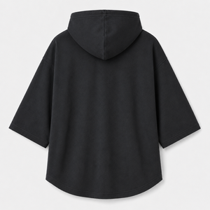 Sweat à capuche numérique unisexe en molleton à manches régulières, coupe ajustée, avec logo personnalisé, épaules tombantes, style streetwear, poche kangourou, collection automne - Product Image 6