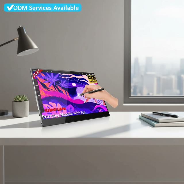 New 15.6 Inch 4K Portable USB Compatible Gaming Drawing Monitor with Touchscreen 4096 Pressure Digital Stylus Pen Display Laptop