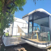 Capsule spatiale préfabriquée personnalisée Maison modulaire intelligente futuriste pour location de vacances et hôtellerie