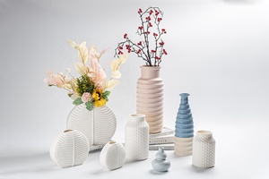 Adornos de hotel de estilo europeo nórdico, jarrones de mesa de porcelana <span class=keywords><strong>mate</strong></span> decorativos de cerámica - Product Image 2