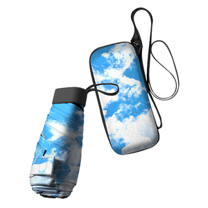 Cadeaux d'affaires de haute qualité moderne entièrement automatique coupe-vent Mini pliable Protection UV parapluie de poche avec Logo - Product Image 2