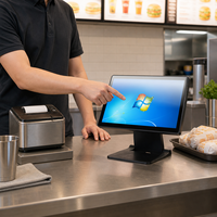 Système de point de vente tactile Windows pour supermarché, épicerie, magasin de détail, caisse de paiement, comptoir de caisse, 15 pouces