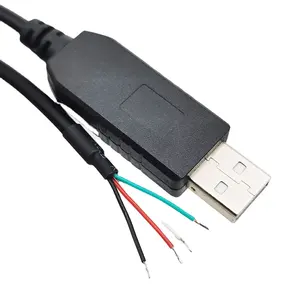 Großhandel USB-Konverter zu Rs232 Wire End Serial Data Programmier kabel mit Netzteil Rs232 zu USB-Konverter kabel