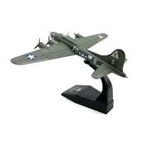 Modèle d'avion bombardier militaire classique B-17 Flying Fortress de la Seconde Guerre mondiale à l'échelle 1/144 pour collectionneurs