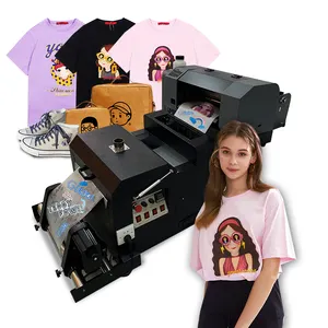 Domsem dtf impressoras têxteis a3, impressora de logotipo, máquina de impressão de inkjet, camiseta dtg impressora