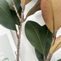 Branches de Magnolia Artificielles en Plastique Sans Entretien, Feuilles Réalistes, Tige en Fil Flexible, Vente en Gros, Mariage, Diplôme, Écologique