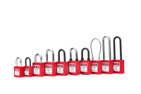 Cadenas de sécurité industriel Rarlux de haute qualité, isolation de sécurité, durable, en plastique, avec cylindre en laiton massif, court