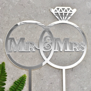 ใหม่ของตกแต่งเค้กอะคริลิค <span class=keywords><strong>MR</strong></span> & MRS ของตกแต่งหน้าเค้กอะคริลิกข้อเสนองานแต่งงานแบบทำมือ - Product Image 3