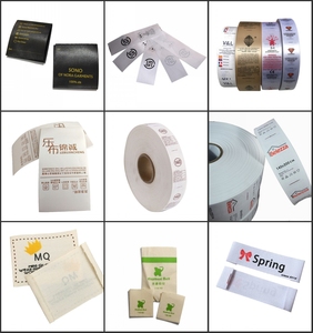 Custom Cheap Price Self-Adhesive Laser Cut Square Roll Satin Labels Silk Screen Printing Garment Bags Shoes Brand <strong>Name</strong> Logo <strong>Tags</strong> - Product Image 6