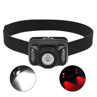 Lampe frontale à capteur de mouvement super lumineux 1000 lumens IPX5 étanche avec LED blanche brillante et lumière rouge pour la course et le camping