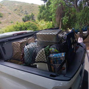 Sac de rangement universel pour voiture, organisateur de siège arrière, filet élastique pour coffre, avec fixation auto-agrippante - Product Image 2