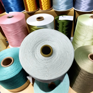 Nhà Sản Xuất 30S/1 <span class=keywords><strong>Polyester</strong></span> Tách Vòng Dệt Sợi Nguyên Trắng 100% <span class=keywords><strong>Polyester</strong></span> Sợi Tách Giá Thấp - Product Image 2