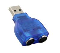 Kualitas Tinggi PS2 Ke USB Male untuk Perempuan Adaptor untuk Keyboard dan Mouse