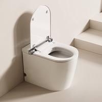 S006 WC intelligent monobloc avec bidet intégré, chasse d'eau automatique par capteur, cuvette allongée chauffante, contrôle par application et télécommande