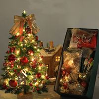 En gros Ensemble de mini-sapins de Noël de bureau, décoration pour la maison, l'hôtel et les fenêtres, arbre de simulation