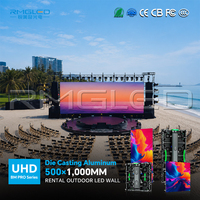 Pantalla LED para Escenario P3.91 P4.81 P5, Alta Frecuencia de Actualización, HD, Fondo de Escenario, Certificación CE, ROHS, EMC, FCC, para Desfiles de Moda