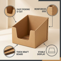 Cartons d'emballage ondulés en kraft OEM, boîtes en papier pliables avec gaufrage pour l'expédition de marques, la protection des produits et la logistique mondiale